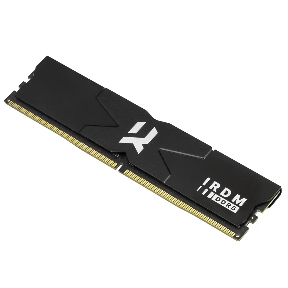 Memória RAM UDIMM GOODRAM IRDM 32GB (2x16GB) DDR5-6000MHz (AMD Expo/Intel XMP) CL30 (30-36-36-76) 1.35V Preta